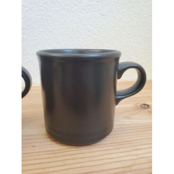 Set of 2 PFALTZGRAFF EBONY MIDNIGHT SUN Coffee Tea Mug Cup Black Stripe … - Picture 3 of 6